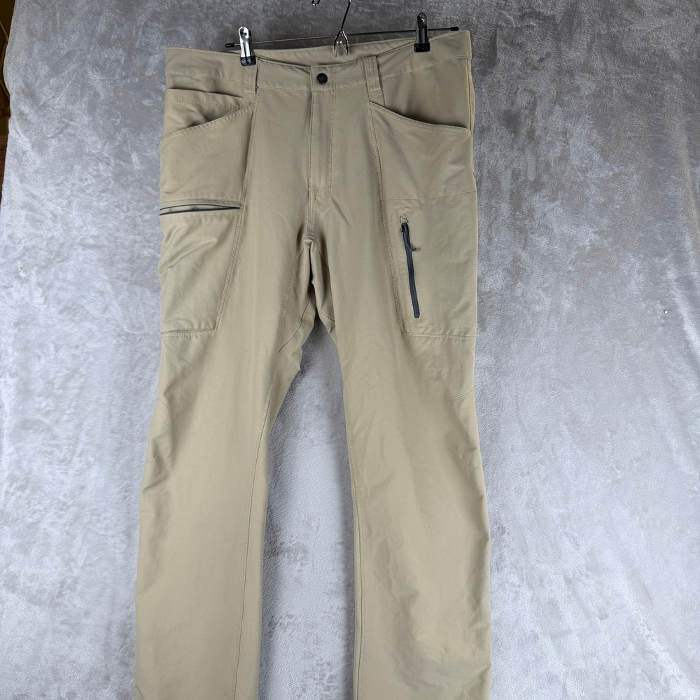 The North Face Mens Khaki Hiking Pants Size 36 Regular Tan Outdoor AS IS